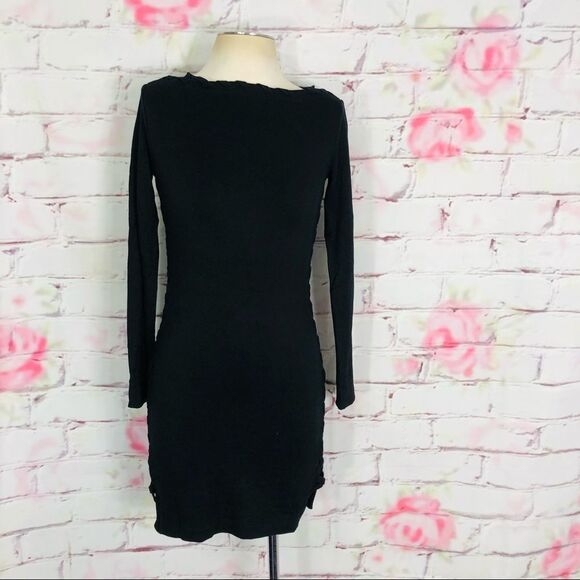 Bailey 44 long sleeve black bodycon dress - Picture 3 of 13
